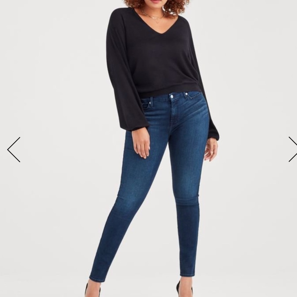 7 for all mankind b(air) skinny jean size 34